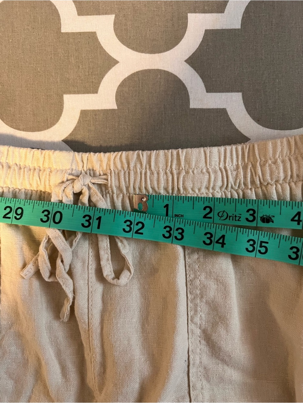 J. Crew Drawstring Linen-Blend Shorts in Cream - Picture 5 of 5